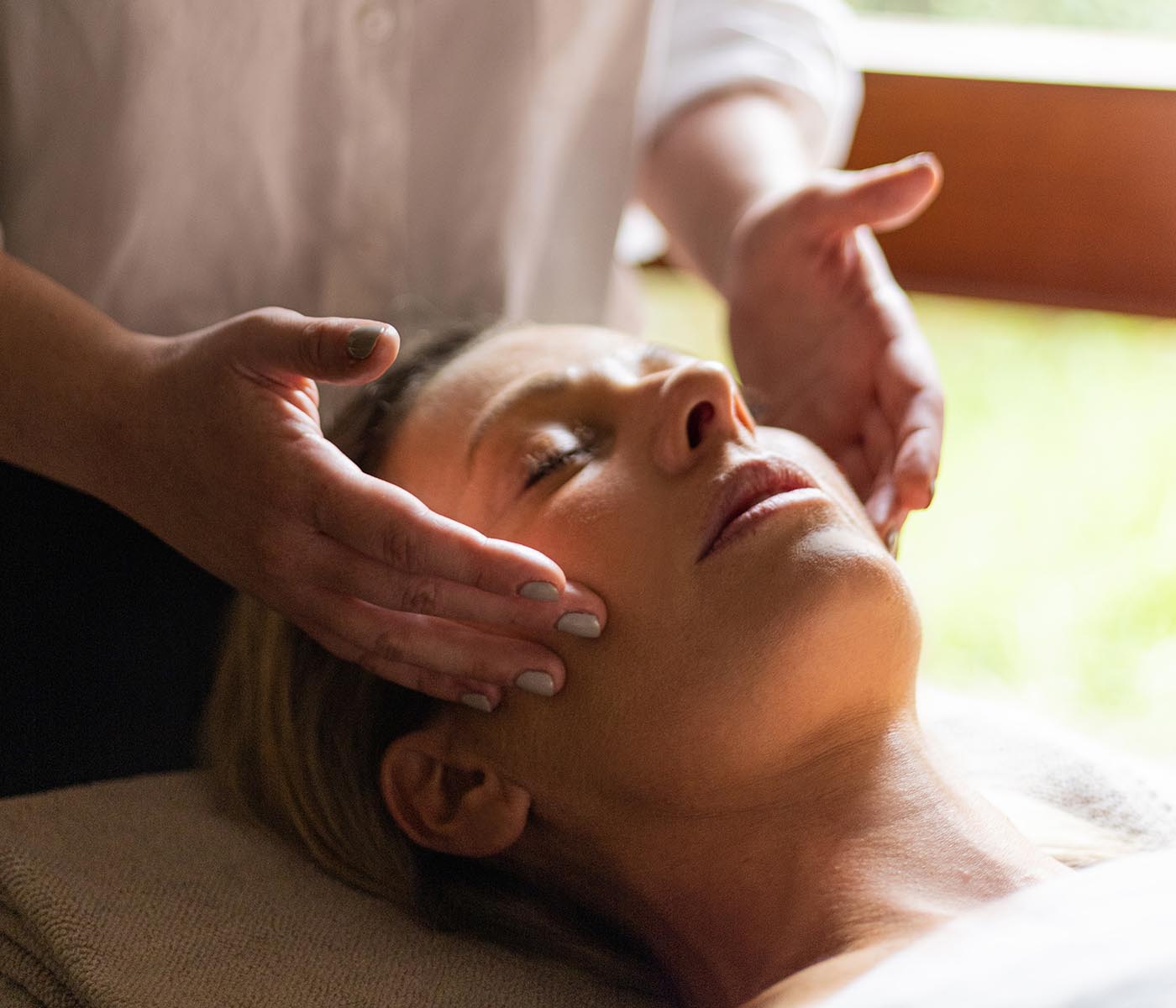 Massage therapy session